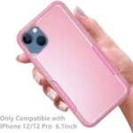 iPhone 14 Rose Gold 3-in-1 Hybrid Defender Rugged Shockproof Case - Image 6
