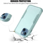 iPhone 14 Sky Blue 3-in-1 Hybrid Defender Shockproof Armor Case - Image 3