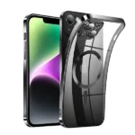 iPhone 14 Black MagSafe Magnetic HaloLock Shockproof Case - Image 2