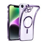iPhone 14 Purple MagSafe Magnetic HaloLock Shockproof Case