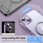 iPhone 14 Purple MagSafe Magnetic HaloLock Shockproof Case - Image 5