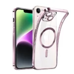 iPhone 14 Rose Gold MagSafe HaloLock Magnetic Shockproof Case - Image 2