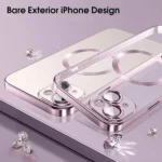 iPhone 14 Rose Gold MagSafe HaloLock Magnetic Shockproof Case - Image 3