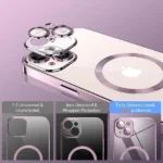 iPhone 14 Rose Gold MagSafe HaloLock Magnetic Shockproof Case - Image 4