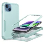iPhone 14 Plus Sky Blue 3-in-1 Hybrid Defender Shockproof Armor Case - Image 5
