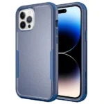 iPhone 14 Pro Blue 3-in-1 Hybrid Defender Shockproof Armor Case - Image 5