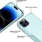 iPhone 14 Pro Sky Blue 3-in-1 Hybrid Defender Shockproof Armor Case - Image 2