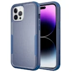 iPhone 14 Pro Max Blue 3-in-1 Hybrid Defender Shockproof Armor Case - Image 5