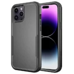 iPhone 14 Pro Max Black 3-in-1 Hybrid Defender Rugged Shockproof Case