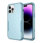 iPhone 14 Pro Max Sky Blue Rugged Armor Defender Shockproof Case - Image 4
