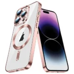 iPhone 14 Pro Rose Gold MagSafe HaloLock Magnetic Shockproof Case