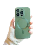 iPhone 13 Pro MagSafe Silicone Case – Green