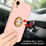 iPhone XR Pink Ring Plating Case - Image 3