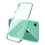 iPhone XR Green Electroplated Clear Case