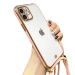 iPhone 12 Electroplating Chain Case – Pink