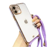 iPhone 12 Electroplating Chain Case – Purple