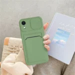 iPhone 11 Pro Max Green Sliding Camera Wallet Case - Image 2