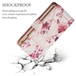 iPhone 13 Pro Marble Wallet Case – Rose Gold - Image 4