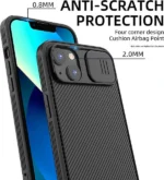 Nillkin iPhone 14 Plus MagSafe CamShield Camera Protection Case – Black - Image 2
