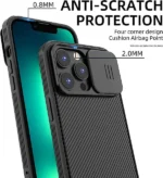 Nillkin iPhone 14 Pro Max MagSafe CamShield Camera Protection Case – Black - Image 5