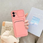iPhone 11 Pink Slide Camera Protector Card Slot Case