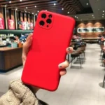 iPhone 11 Pro Max Red Silicone Protective Case - Image 3