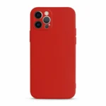 iPhone 12 Silicone Shockproof Case – Red - Image 4