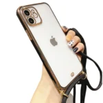 iPhone 11 Black Luxury Electroplating Chain Case
