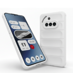 Nothing Phone 3a Shockproof Silicone Bumper Case – White