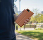 OnePlus 5T Brown Leather Wallet Flip Case – Card Holder Cover - Image 2