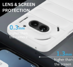 Nothing Phone 3a Shockproof Silicone Bumper Case – White - Image 5
