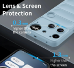 Nothing Phone 3 Sky Blue Shockproof Silicone Case - Image 4