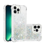iPhone 11 Pro Max White Liquid Glitter Gel Case