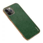 iPhone 12 Pro Luxury Leather Plating Case – Green