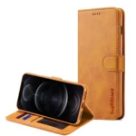 iPhone 12 Pro Leather Wallet Case – Brown