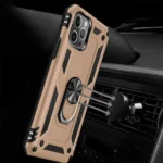 iPhone 12 Pro Magnetic Ring Rugged Case – Rose Gold - Image 3