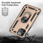 iPhone 12 Pro Magnetic Ring Rugged Case – Rose Gold - Image 5