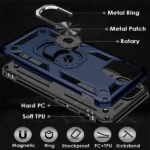 iPhone 12 Pro Max Navy Blue Ring Case - Image 2