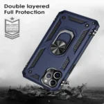 iPhone 12 Pro Max Navy Blue Ring Case - Image 3