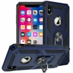 iPhone XS Max Navy Blue Magnetic Ring Case