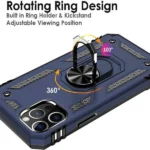 iPhone 12 Pro Max Navy Blue Ring Case - Image 4