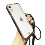 iPhone XR Black Chain Plating Case