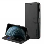 iPhone 11 Pro Black Leather Wallet Case