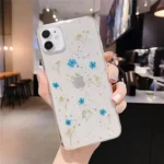iPhone 11 Blue Dry Flower Glitter TPU Case - Image 3