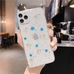 iPhone 11 Pro Blue Dry Flower Glitter TPU Case - Image 2
