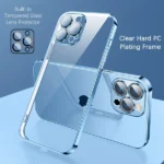 iPhone 12 Electroplating Clear Case – Blue
