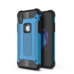 iPhone XS Blue Rugged Armor Case
