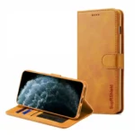 iPhone 12 Pro Max Brown Leather Wallet Case
