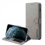 iPhone 11 Pro Grey Leather Wallet Case