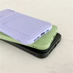 iPhone XR Purple Wallet Case with Camera Cover - Image 5